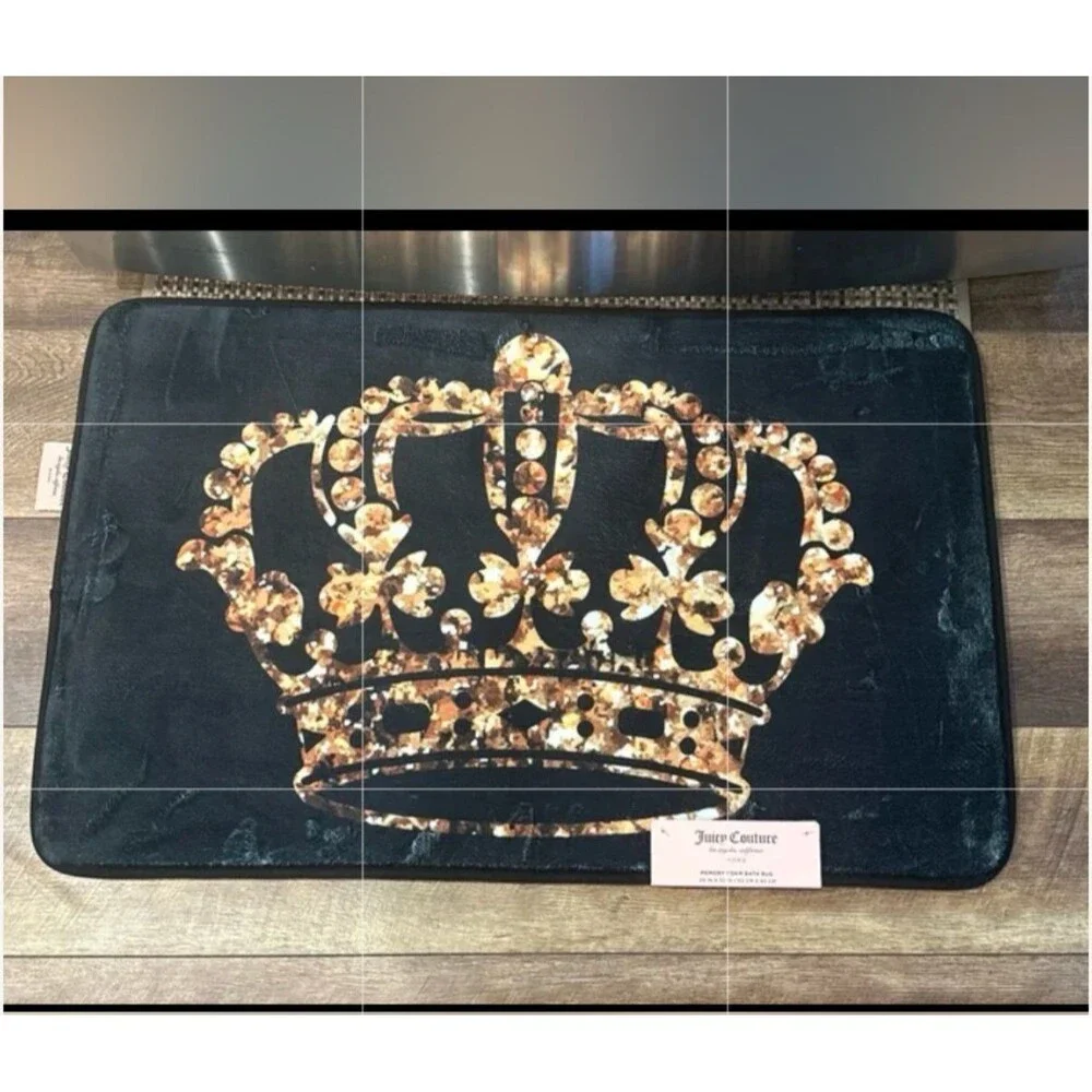 Juicy Couture Leopard Crown Bath Rug